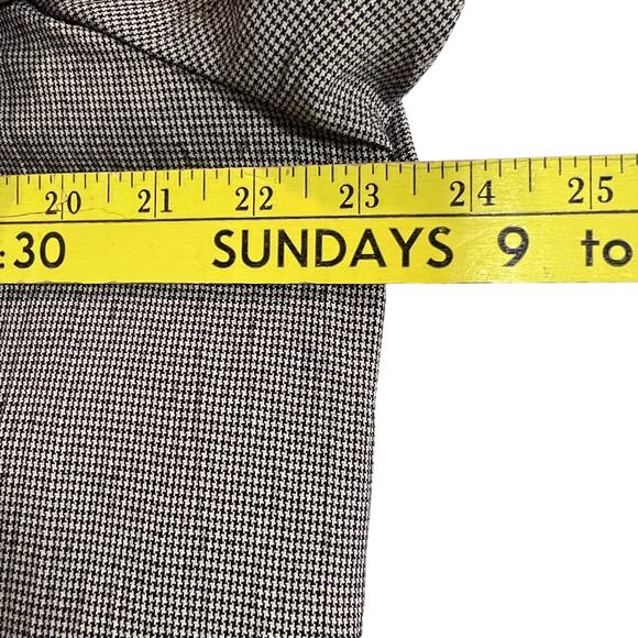 Kathie Lee Collection VTG 2 Piece Skirt Set Buttoned Blouse Size XL houndstooth - Picture 9 of 10